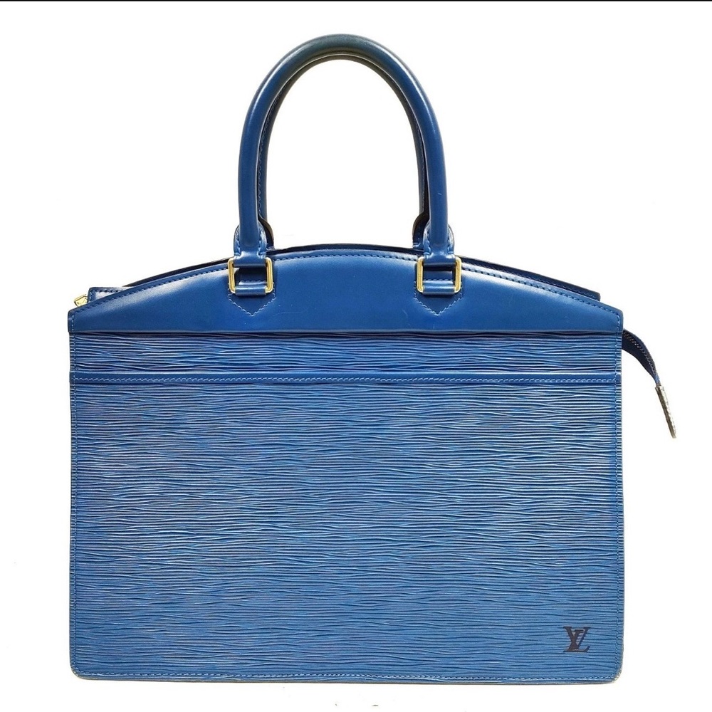 Louis Vuitton Epi Riviera Blue Handbag/Authentic
